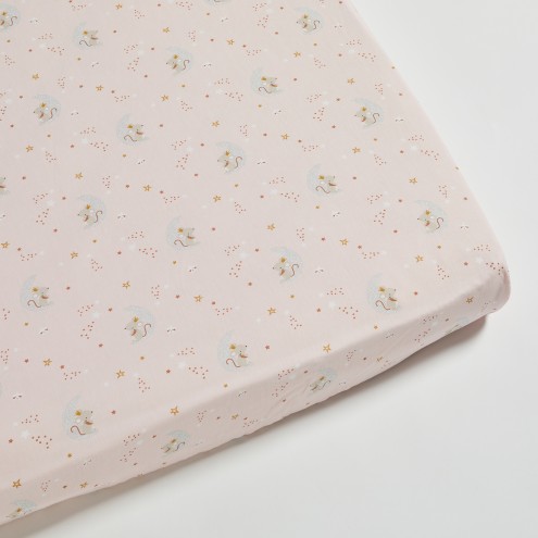 Drap housse en coton bio 80x160