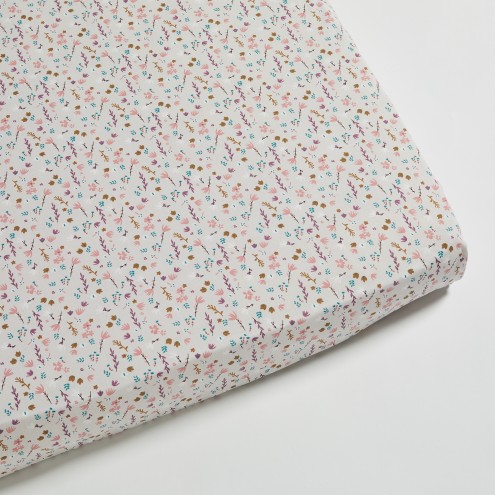 Drap housse Flora en Coton Biologique pour Bébé et Enfant