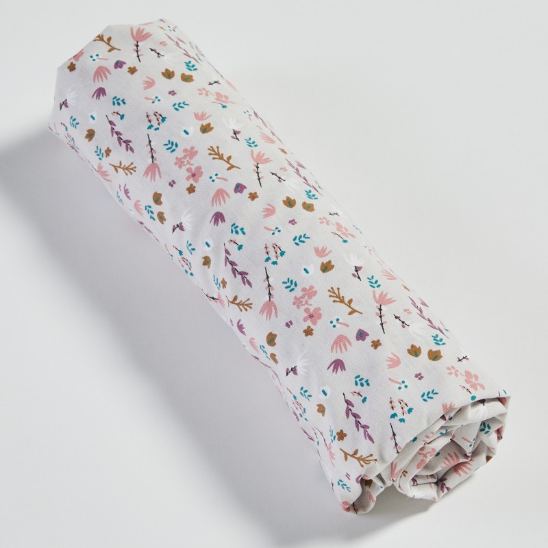 Drap housse Flora en Coton Biologique pour Bébé et Enfant