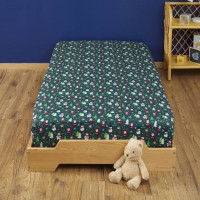 Drap housse Noël vert Santa