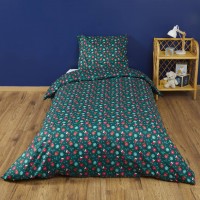 Parure de lit Noël Verte