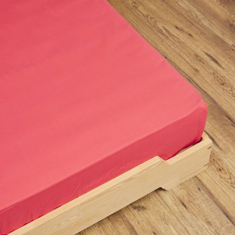 Drap housse Rose Foncé