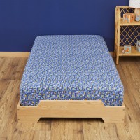 Drap housse Arcade Bleu