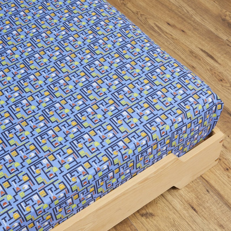 Drap housse Arcade Bleu